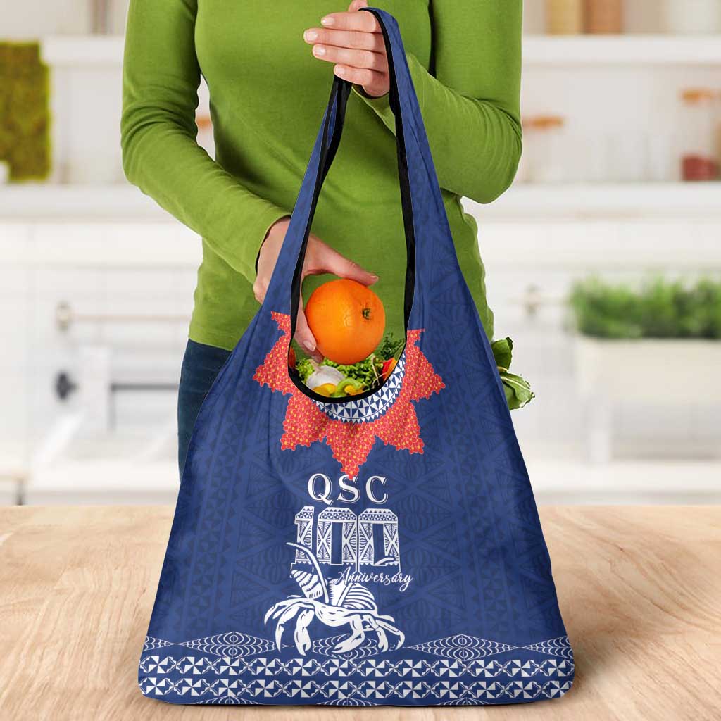 Queen Salote College 100 Years Anniversary Grocery Bag Tonga QSC Royal Blue - Polynesian Pride