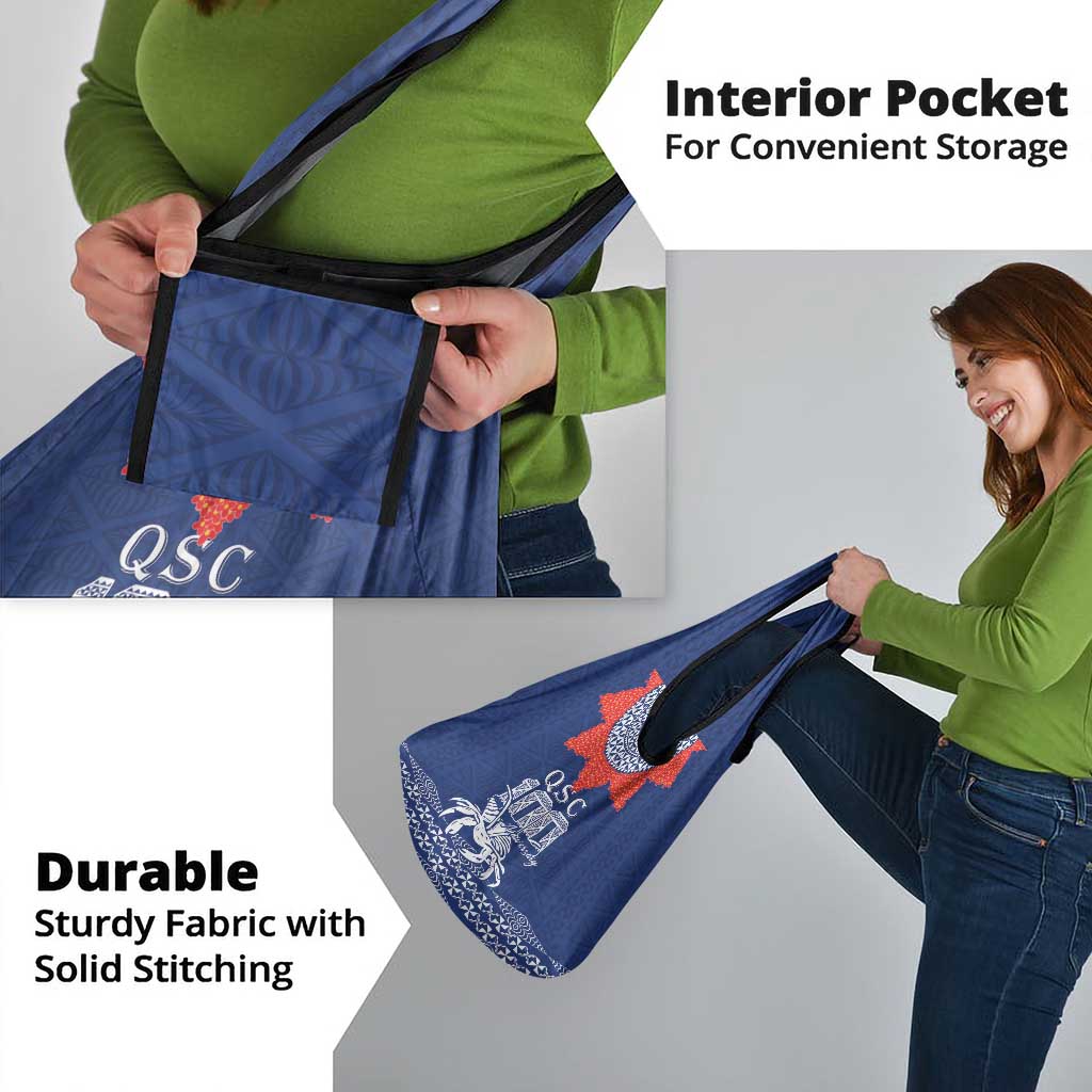 Queen Salote College 100 Years Anniversary Grocery Bag Tonga QSC Royal Blue - Polynesian Pride