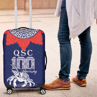 Queen Salote College 100 Years Anniversary Luggage Cover Tonga QSC Royal Blue - Polynesian Pride