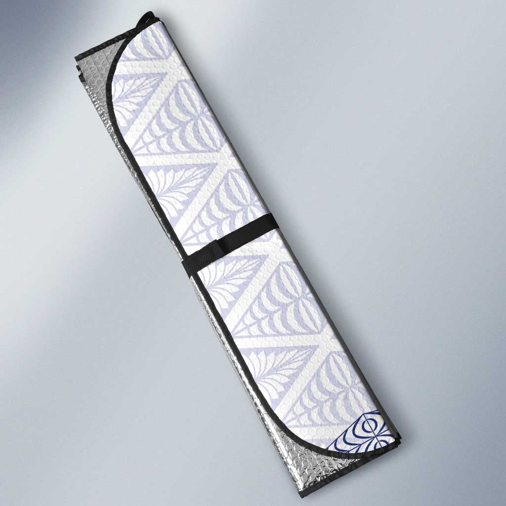 Queen Salote College 100 Years Anniversary Auto Sun Shade Tonga QSC White - Polynesian Pride