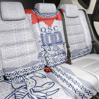 Queen Salote College 100 Years Anniversary Back Car Seat Cover Tonga QSC White - Polynesian Pride