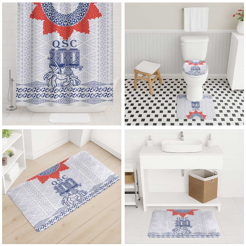 Queen Salote College 100 Years Anniversary Bathroom Set Tonga QSC White - Polynesian Pride