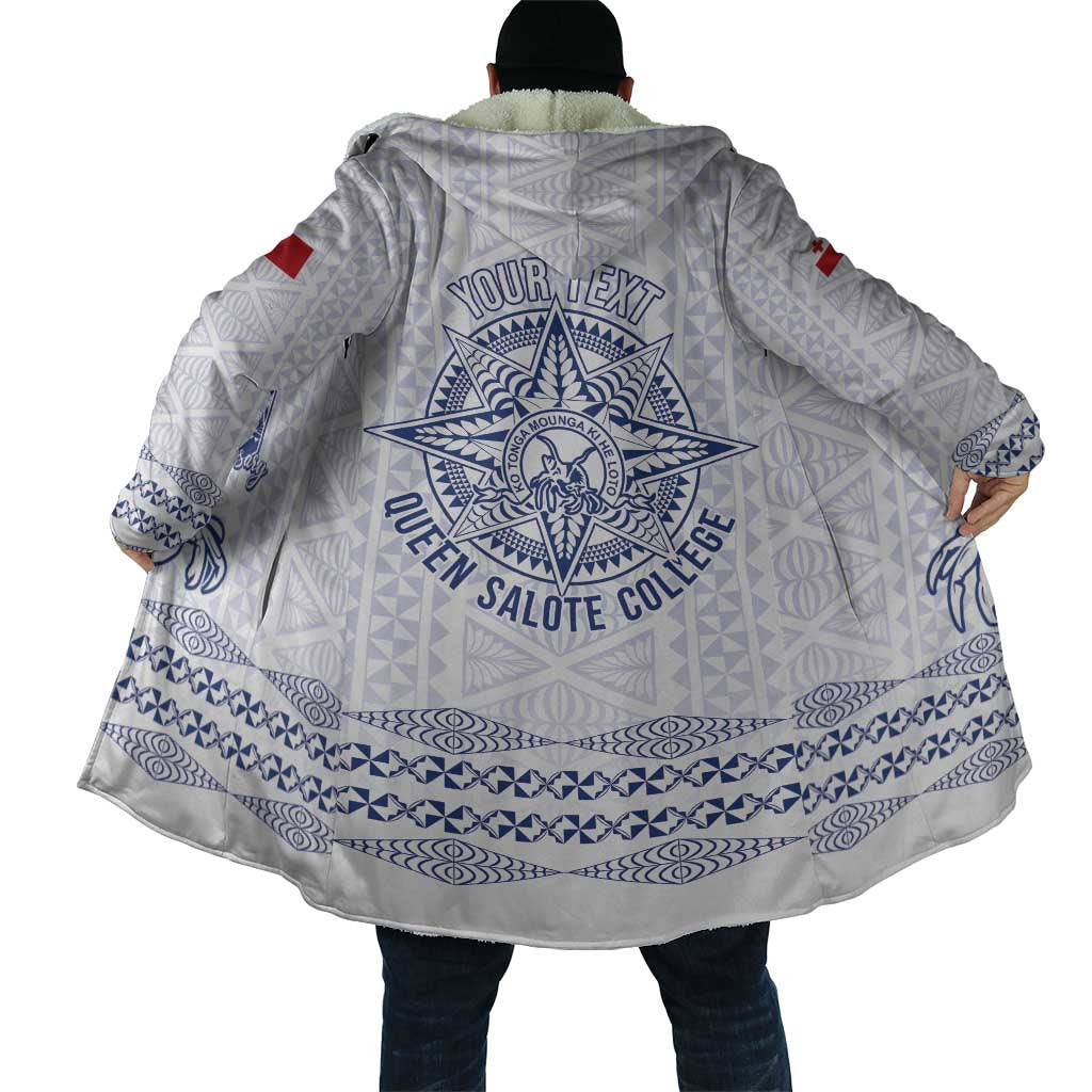 Queen Salote College 100 Years Anniversary Personalized Cloak Tonga QSC White - Polynesian Pride