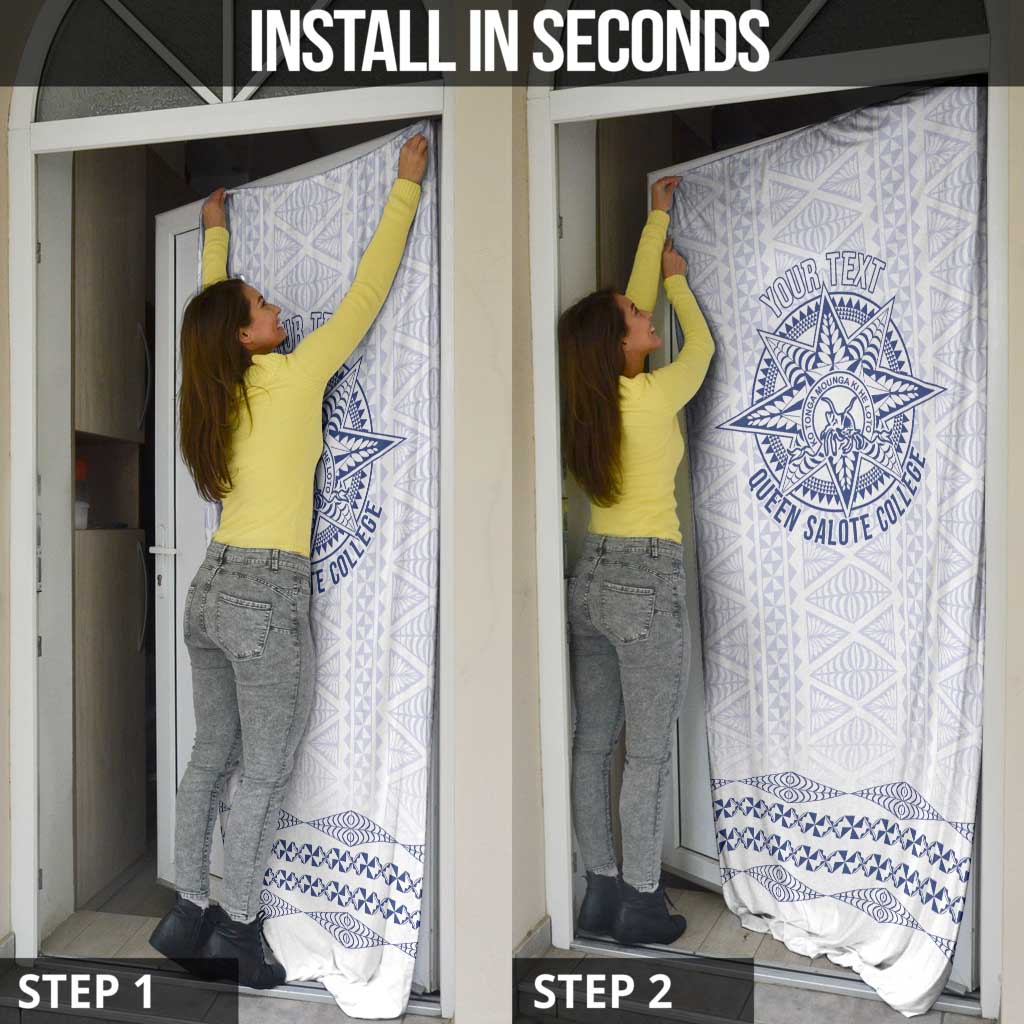 Queen Salote College 100 Years Anniversary Personalized Door Cover Tonga QSC White - Polynesian Pride