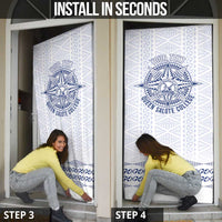 Queen Salote College 100 Years Anniversary Personalized Door Cover Tonga QSC White - Polynesian Pride