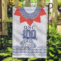 Queen Salote College 100 Years Anniversary Garden Flag Tonga QSC White - Polynesian Pride