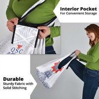 Queen Salote College 100 Years Anniversary Grocery Bag Tonga QSC White - Polynesian Pride