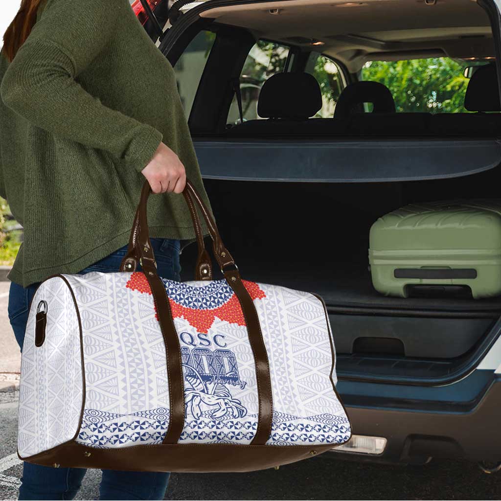 Queen Salote College 100 Years Anniversary Travel Bag Tonga QSC White - Polynesian Pride