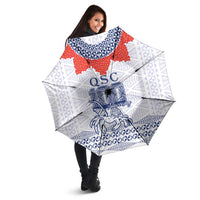 Queen Salote College 100 Years Anniversary Umbrella Tonga QSC White - Polynesian Pride