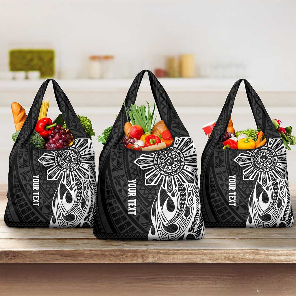 Personalised Philippines Grocery Bag Tribal Sun