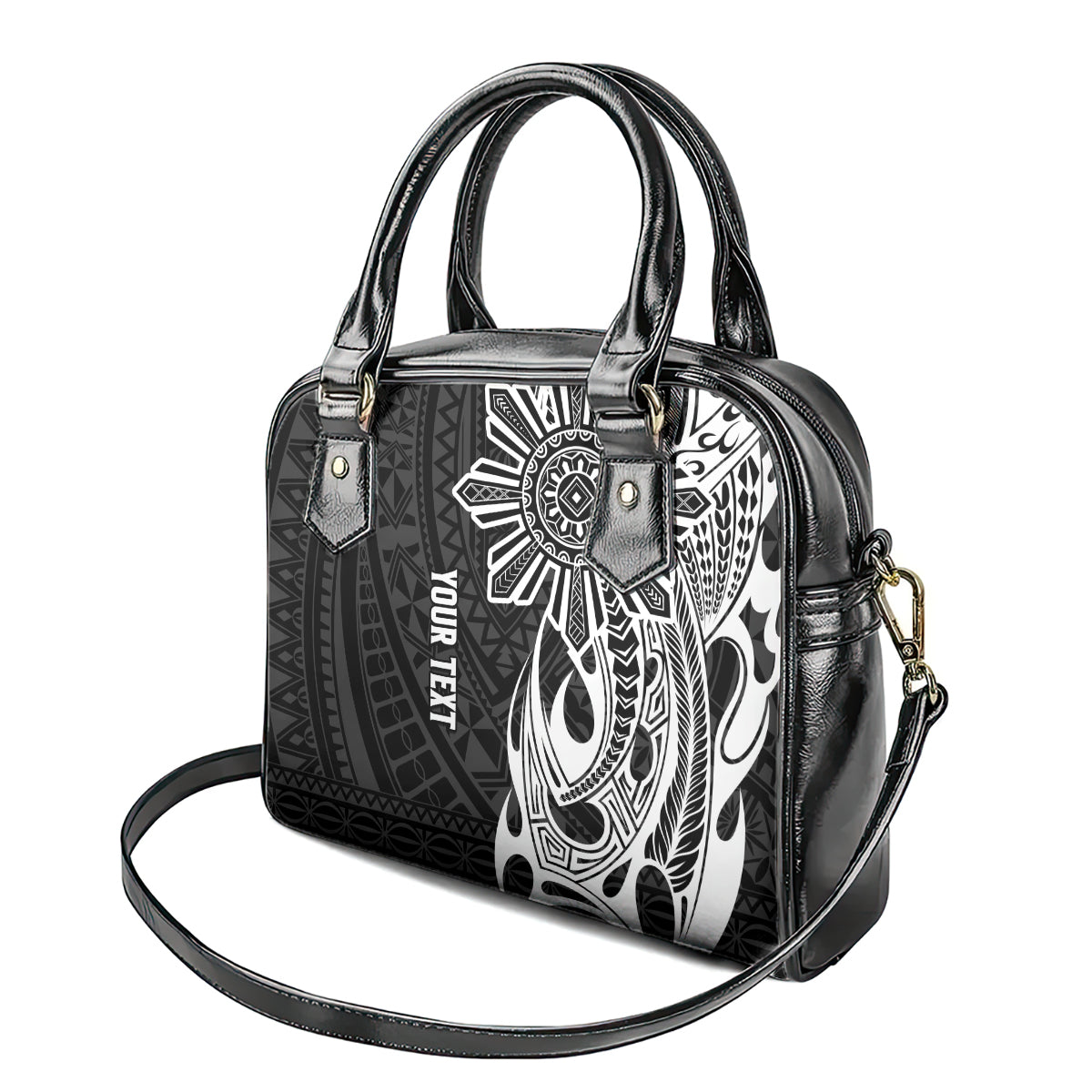 Personalised Philippines Shoulder Handbag Tribal Sun LT7 - Polynesian Pride