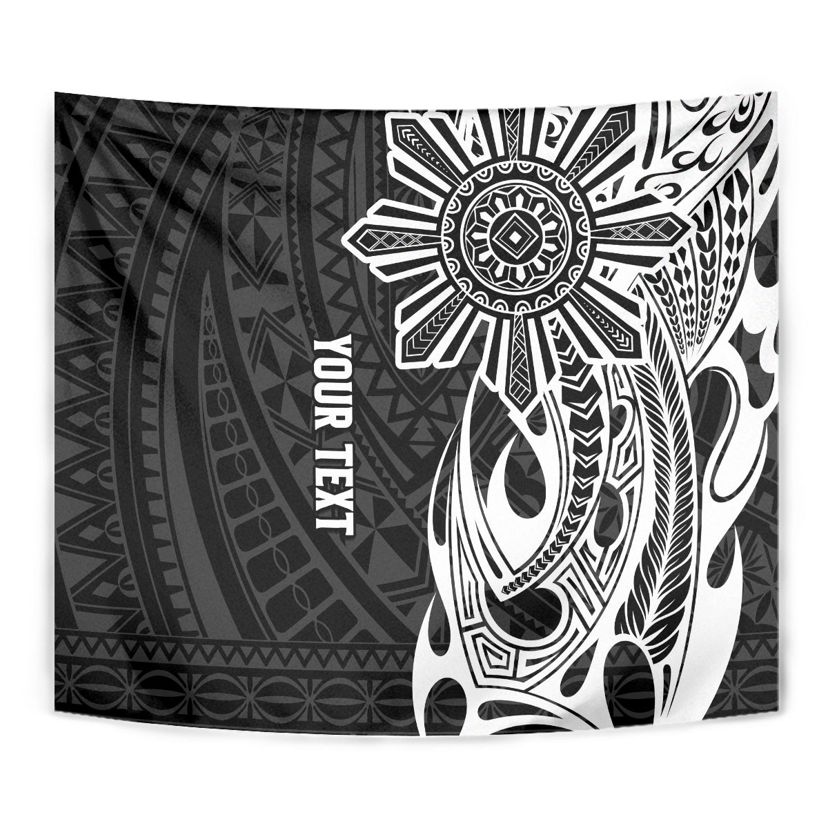 Personalised Philippines Tapestry Tribal Sun LT7 - Polynesian Pride