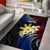 Personalised Philippines Tribal Area Rug Mix Plumeria - Flag Colors LT7 - Polynesian Pride