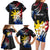 Personalised Philippines Tribal Family Matching Long Sleeve Bodycon Dress and Hawaiian Shirt Mix Plumeria - Flag Colors LT7 - Polynesian Pride