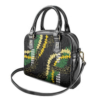 Hawaii Aloha Kakau Shoulder Handbag Puakenikeni and Maile Lei Twist