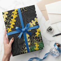 Hawaii Aloha Kakau Wrapping Paper Puakenikeni and Maile Lei Twist LT7 - Polynesian Pride