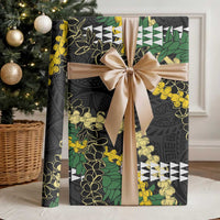 Hawaii Aloha Kakau Wrapping Paper Puakenikeni and Maile Lei Twist LT7 - Polynesian Pride