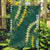 Hawaii Aloha Kakau Garden Flag Green Puakenikeni and Maile Lei Twist
