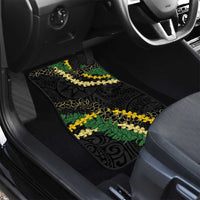 Hawaii Puakenikeni - Maile Lei Car Mats Obsidian Black