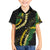 Hawaii Puakenikeni - Maile Lei Family Matching Off The Shoulder Long Sleeve Dress and Hawaiian Shirt Obsidian Black