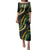 Hawaii Puakenikeni - Maile Lei Family Matching Puletasi and Hawaiian Shirt Obsidian Black