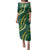 Hawaii Puakenikeni - Maile Lei Family Matching Puletasi and Hawaiian Shirt Sage Green