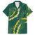 Hawaii Puakenikeni - Maile Lei Family Matching Summer Maxi Dress and Hawaiian Shirt Sage Green