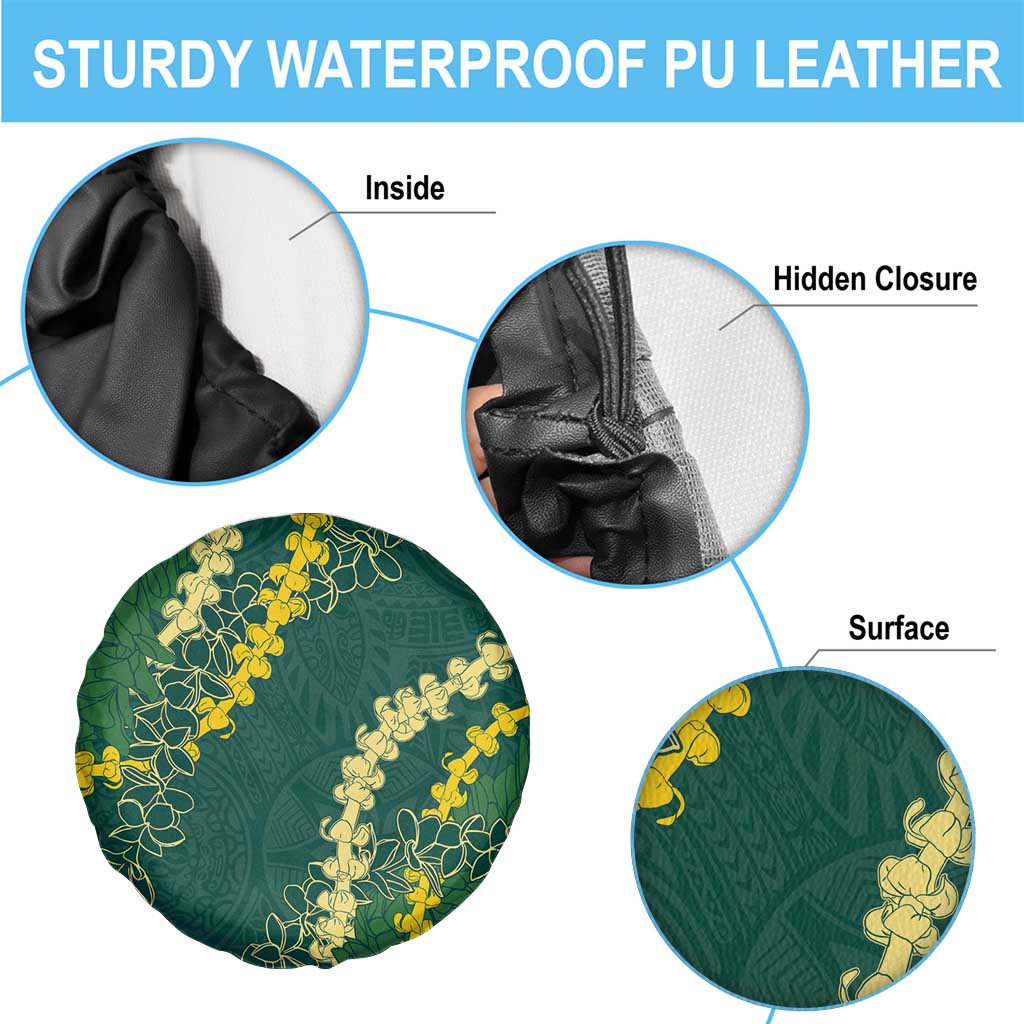 Hawaii Puakenikeni - Maile Lei Spare Tire Cover Sage Green