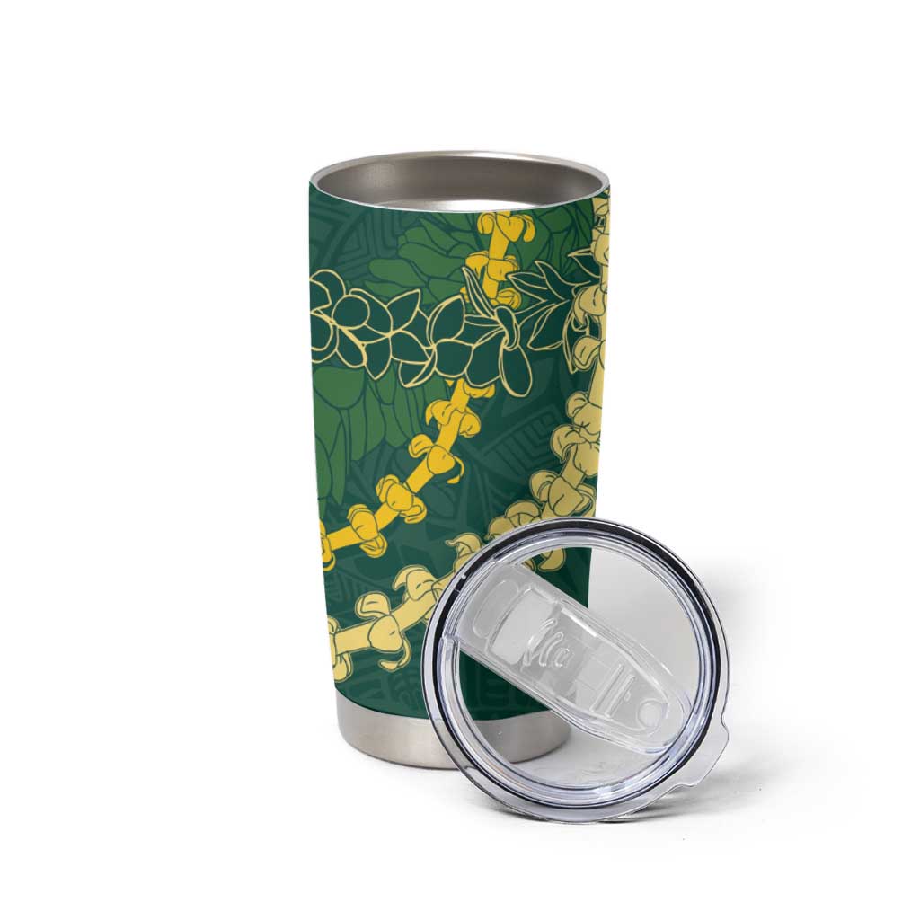 Hawaii Puakenikeni - Maile Lei Tumbler Cup Sage Green