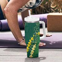 Hawaii Puakenikeni - Maile Lei Tumbler With Handle Sage Green