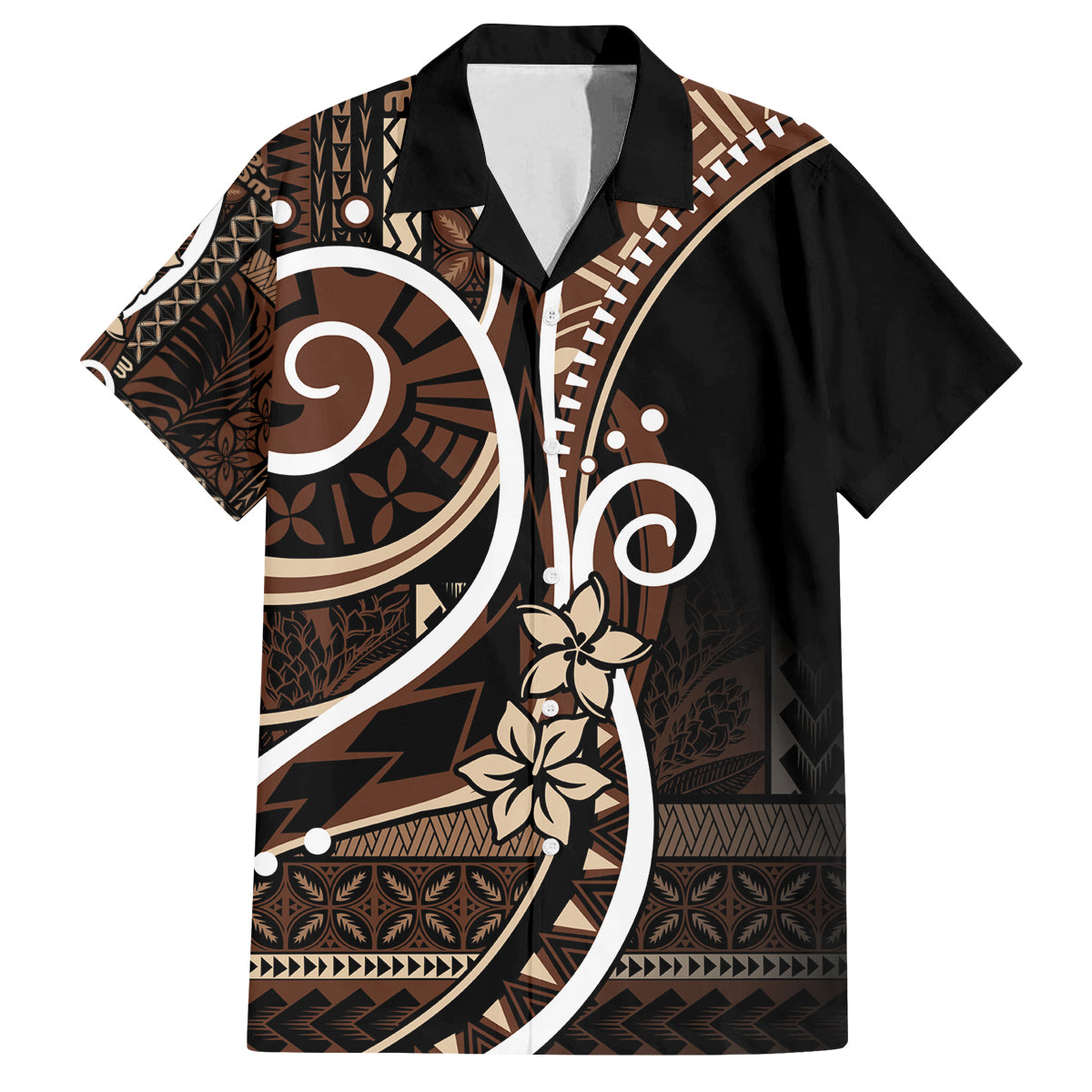 Samoa Siapo Classic Motif Family Matching Off Shoulder Maxi Dress and Hawaiian Shirt Manuia le tuto’atasi o Samoa Independence Black Style