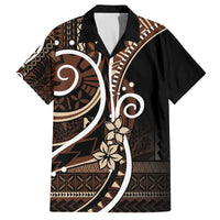 Samoa Siapo Classic Motif Family Matching Off Shoulder Short Dress and Hawaiian Shirt Manuia le tuto’atasi o Samoa Independence Black Style