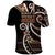 Samoa Siapo Classic Motif Polo Shirt Manuia le tuto’atasi o Samoa Independence Black Style