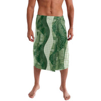 Polynesian Tribal Pattern Patchwork Picturesque Lavalava Sage Green