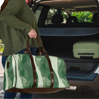 Polynesian Tribal Pattern Patchwork Picturesque Travel Bag Sage Green