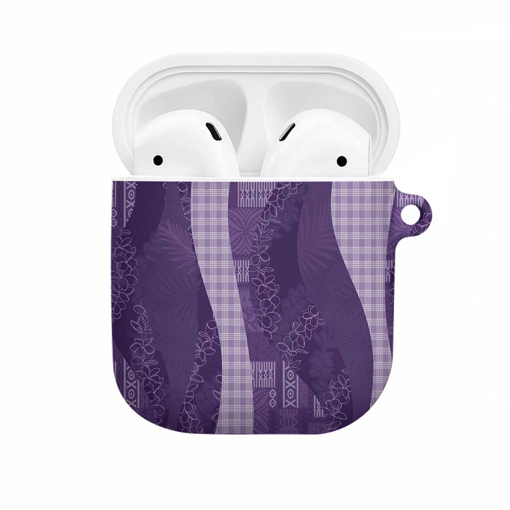 Polynesian Tribal Pattern Patchwork Picturesque AirPods Case Deep Violet LT7 Violet - Polynesian Pride