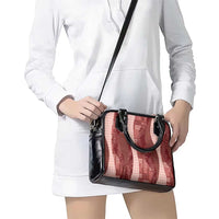 Polynesian Tribal Pattern Patchwork Picturesque Shoulder Handbag Crimson