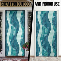Polynesian Tribal Pattern Patchwork Picturesque Door Cover Oceanic