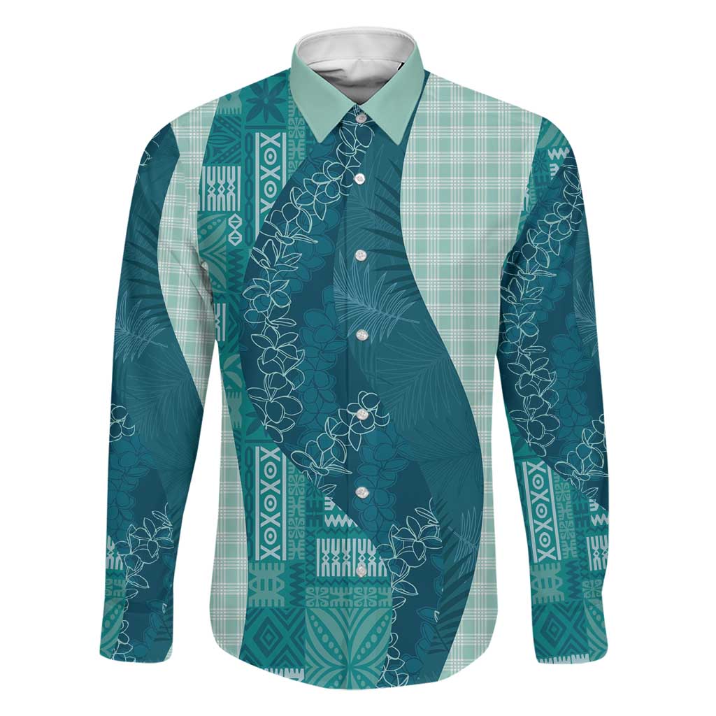 Polynesian Tribal Pattern Patchwork Picturesque Family Matching Mermaid Dress and Hawaiian Shirt Oceanic