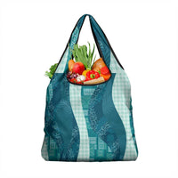 Polynesian Tribal Pattern Patchwork Picturesque Grocery Bag Oceanic