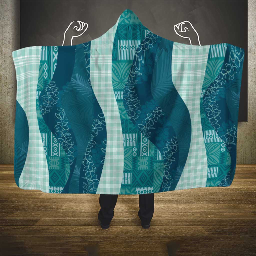 Polynesian Tribal Pattern Patchwork Picturesque Hooded Blanket Oceanic LT7 - Polynesian Pride