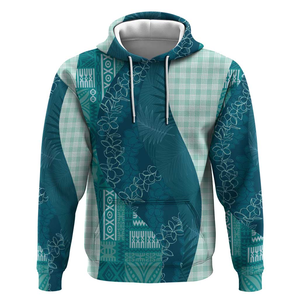 Polynesian Tribal Pattern Patchwork Picturesque Hoodie Oceanic