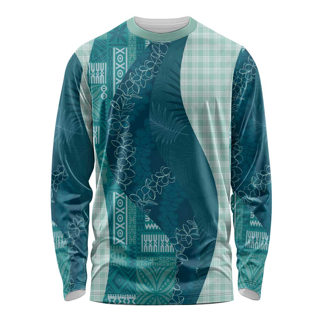 Polynesian Tribal Pattern Patchwork Picturesque Long Sleeve Shirt Oceanic