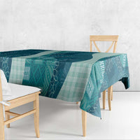 Polynesian Tribal Pattern Patchwork Picturesque Tablecloth Oceanic
