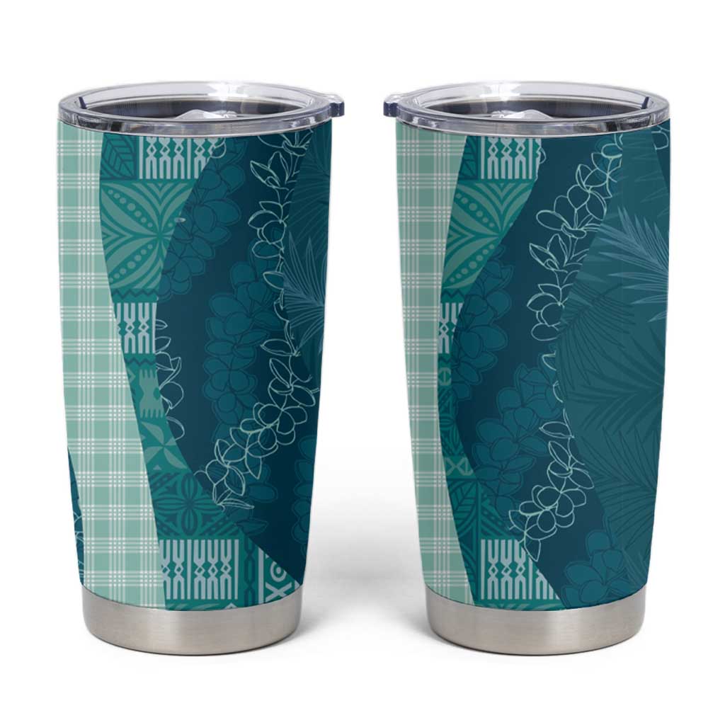 Polynesian Tribal Pattern Patchwork Picturesque Tumbler Cup Oceanic
