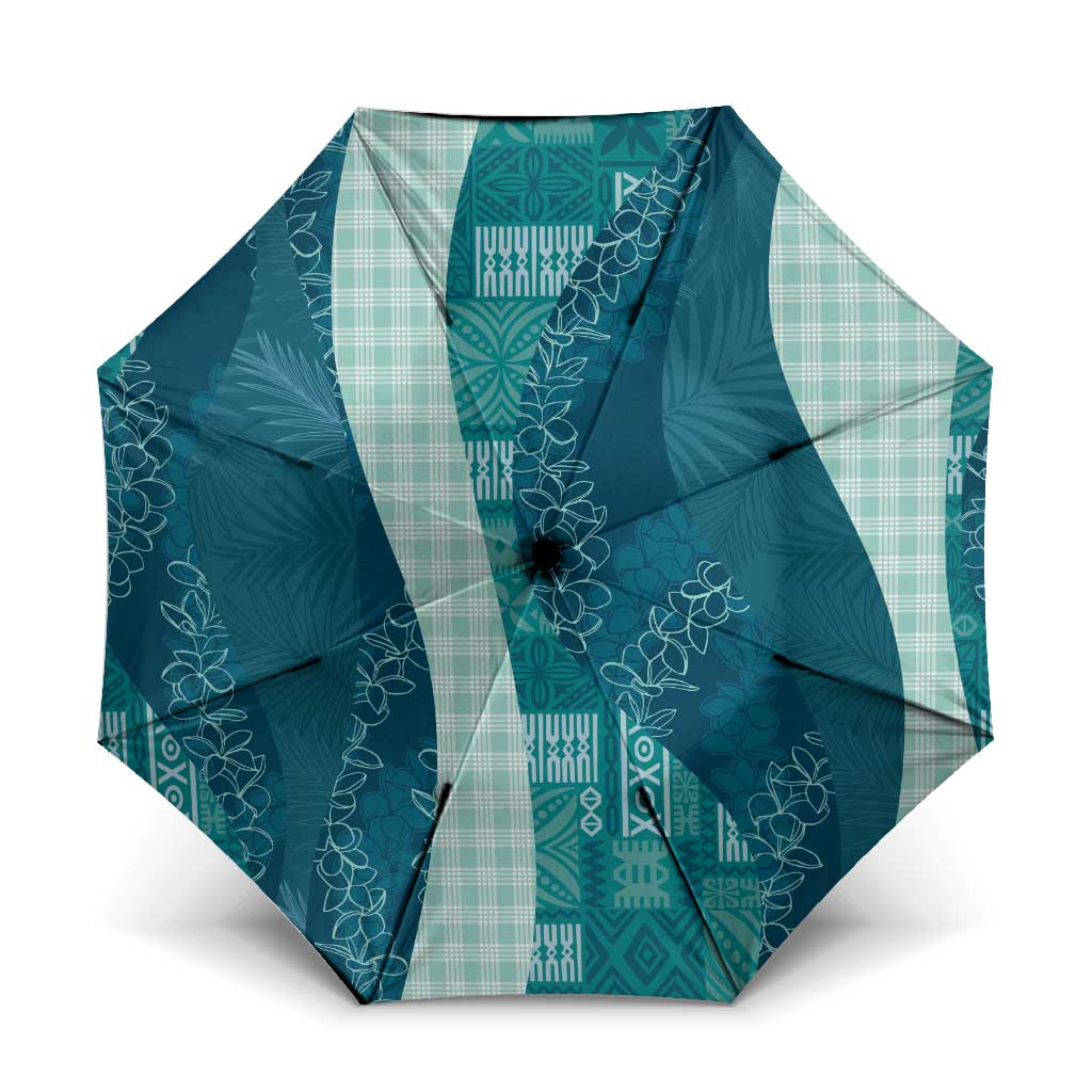 Polynesian Tribal Pattern Patchwork Picturesque Umbrella Oceanic