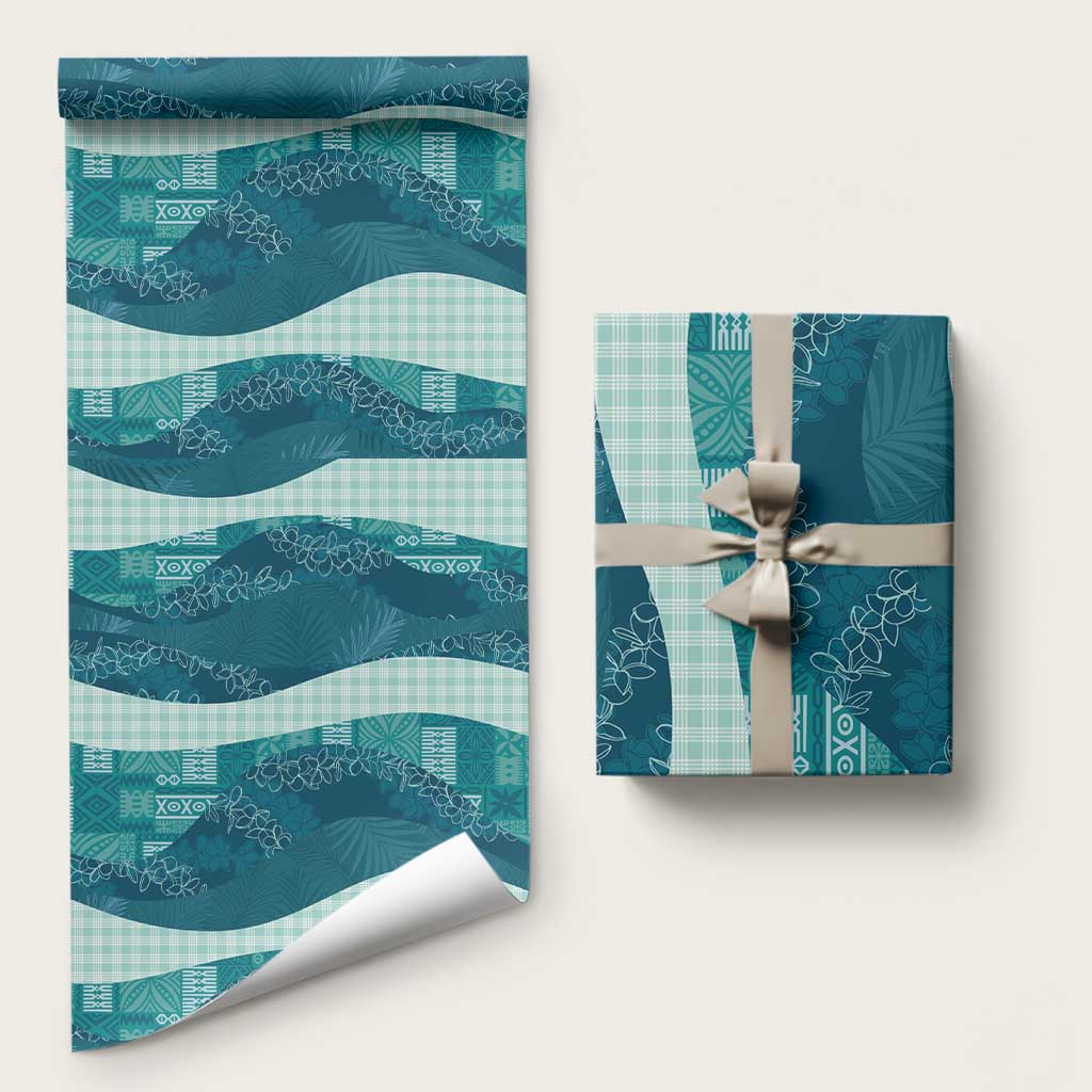 Polynesian Tribal Pattern Patchwork Picturesque Wrapping Paper Oceanic