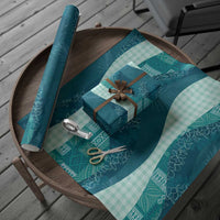 Polynesian Tribal Pattern Patchwork Picturesque Wrapping Paper Oceanic