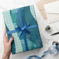 Polynesian Tribal Pattern Patchwork Picturesque Wrapping Paper Oceanic