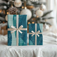 Polynesian Tribal Pattern Patchwork Picturesque Wrapping Paper Oceanic